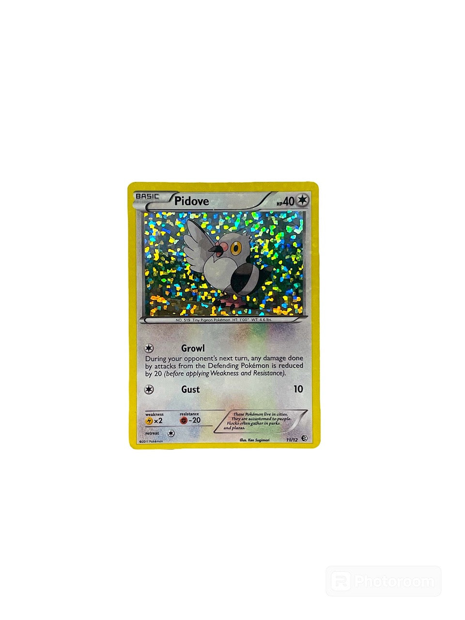 Pidove Holo McDonald's Collection 2011 11/12 Pokemon Card CollexyLux CollexyLux.dk Pidove Holo McDonald's Collection 2011 11/12 Pokemon Card CollexyLux CollexyLux.dk