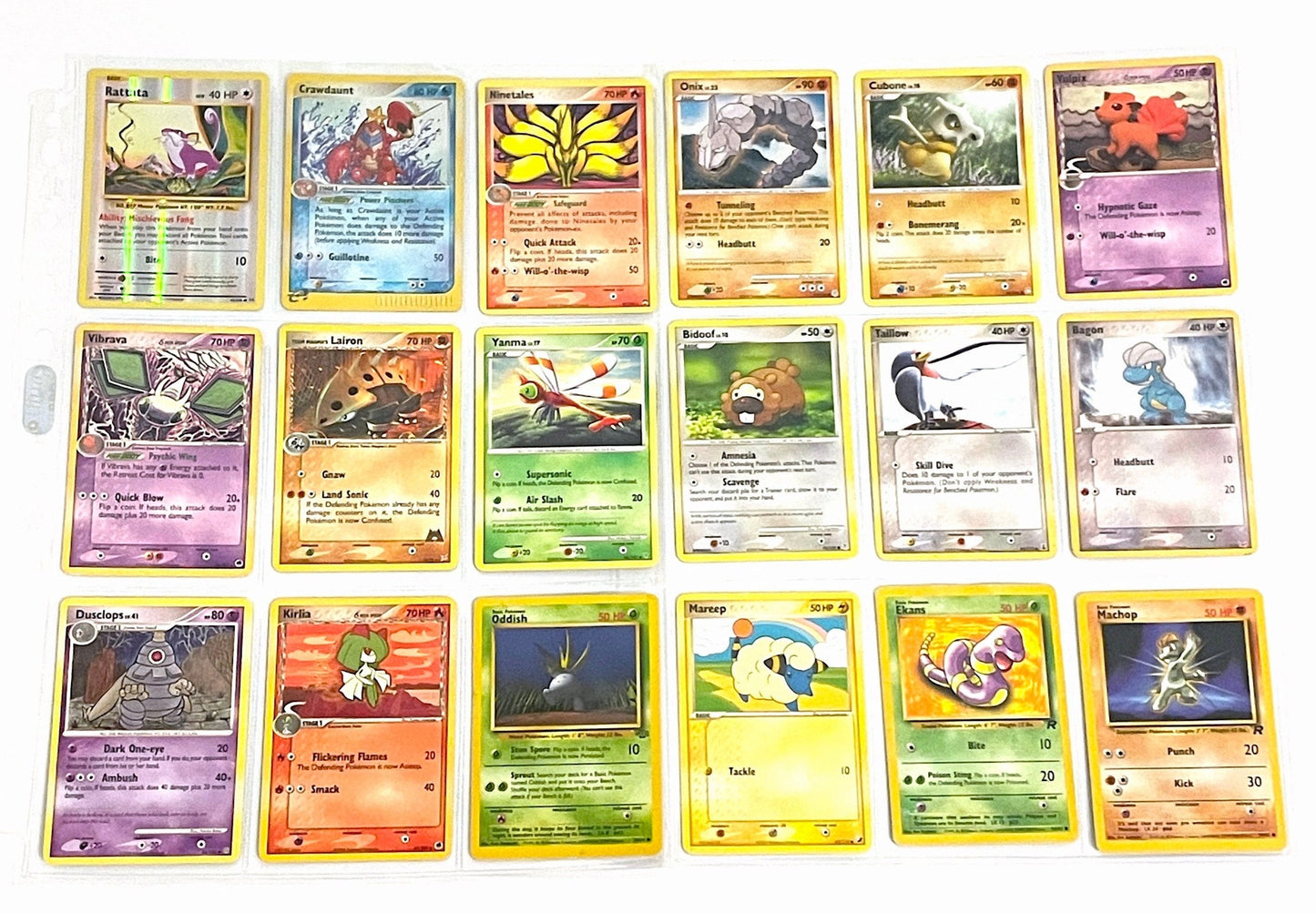 Pokémon Card Lot – 18 cards with Holo/Reverse Holo and Rare