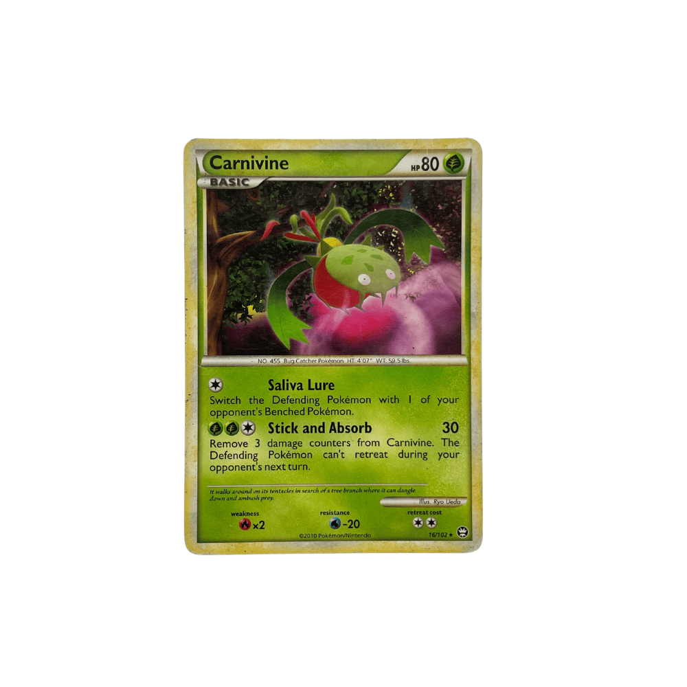 Carnivine Rare Triumphant 16/102 Pokemon Cards CollexyLux CollexyLux.dk Carnivine Rare Triumphant 16/102 Pokemon Cards CollexyLux CollexyLux.dk