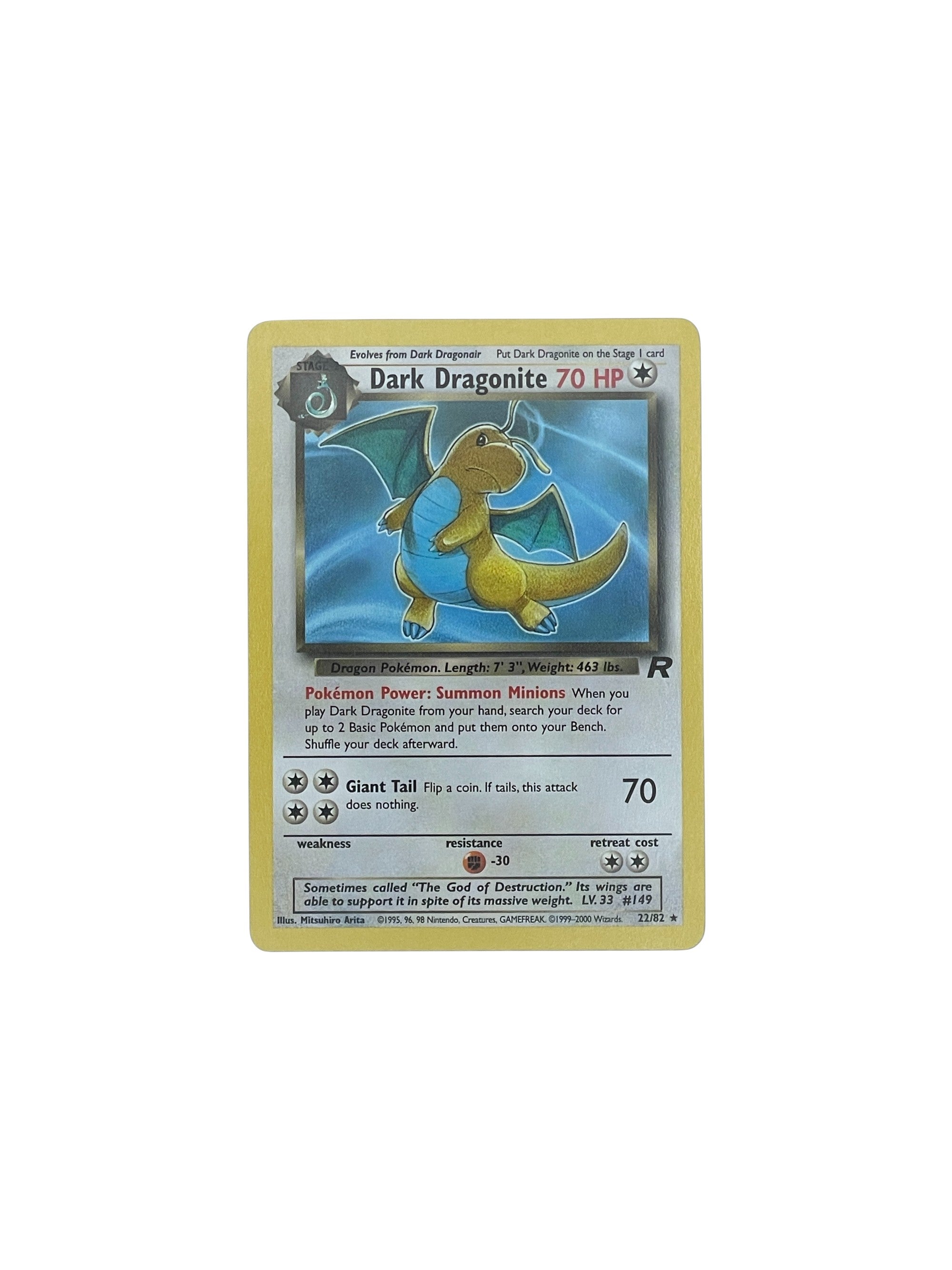 dark dragonite pokemon card 22/82 Rare – Team Rocket – CollexyLux Printing:CLB 745 @accessories POWER) [LW] Double Wing Pokemon Trading Card Game: