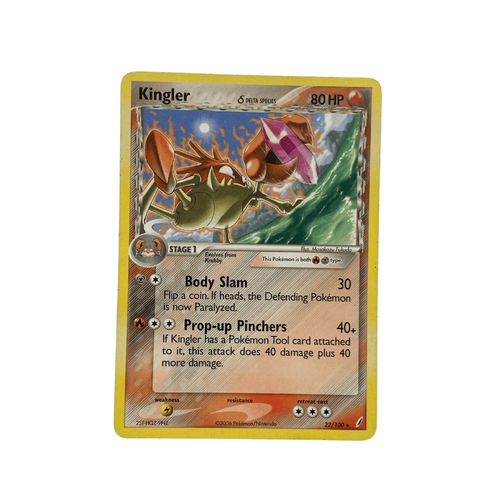 Kingler Delta Species Rare – EX Crystal Guardians 22/100 Pokémon cards