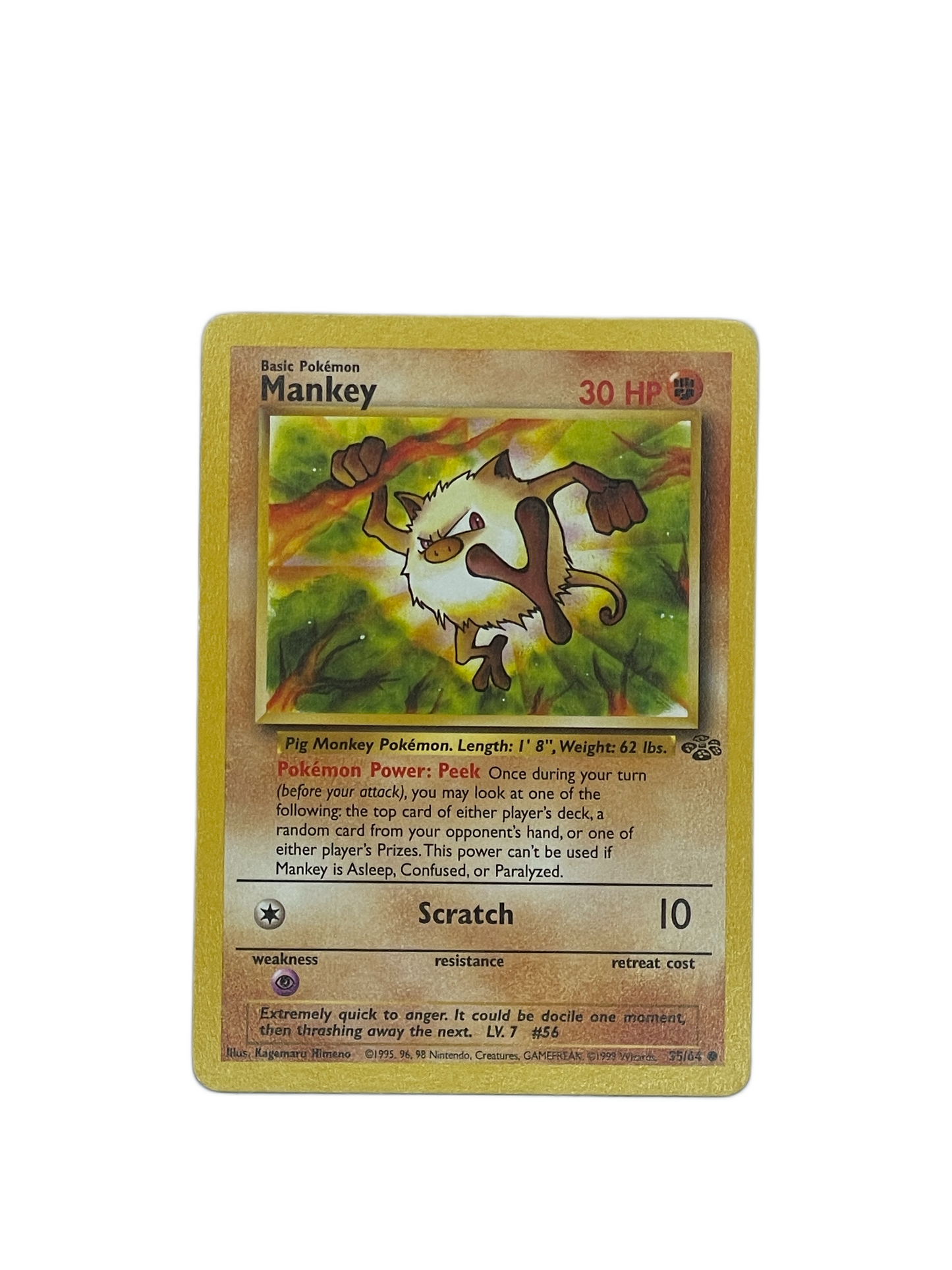 Mankey Common – Jungle 55/64 Pokémon cards