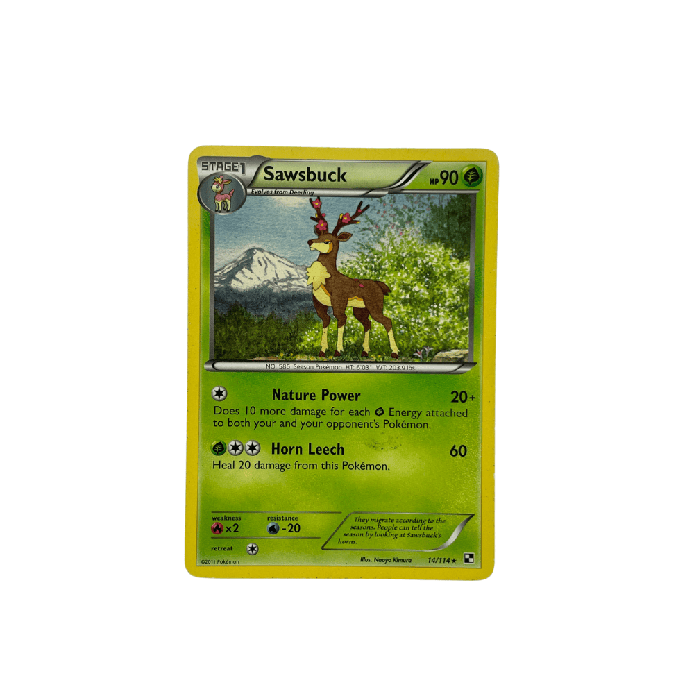 Sawsbuck Rare – Black & White 14/114 Pokemon cards