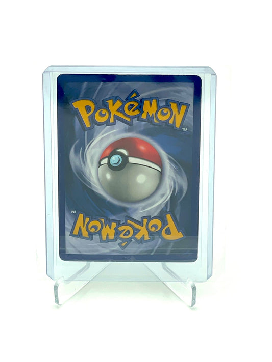 Bagsiden af Venusaur Pokemon kort vist i en beskyttelsesramme.