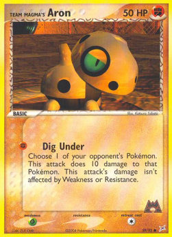 Team Magma's Aron (Dig Under)