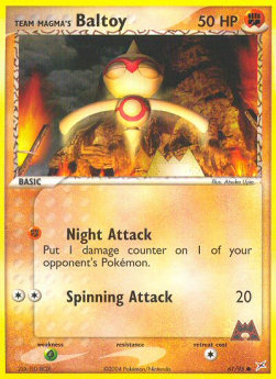 Team Magma's Baltoy (Fighting) (Night Attack)