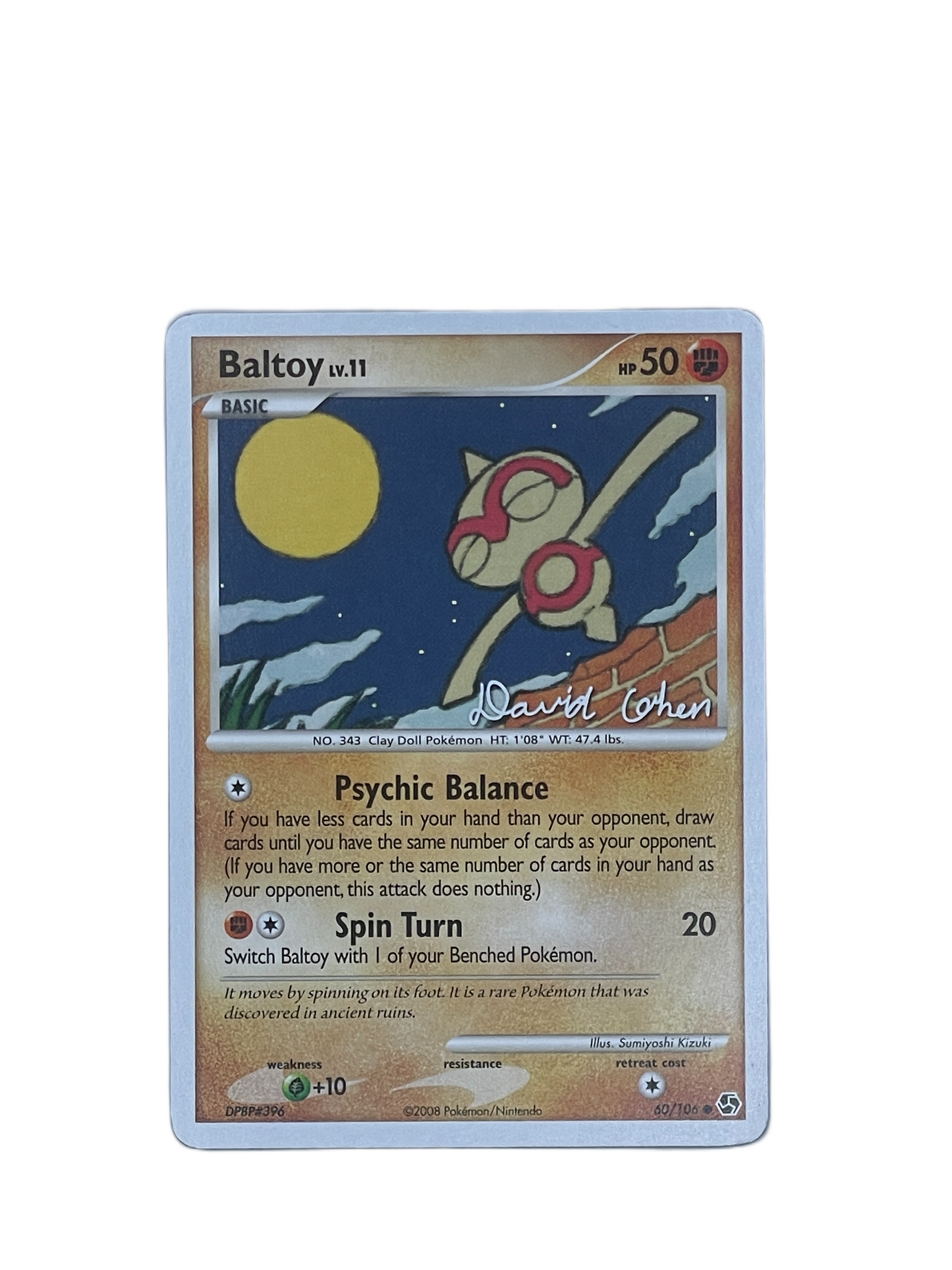 Baltoy Common – Great Encounters 60/106 - World Championships 2009 Pokémon card