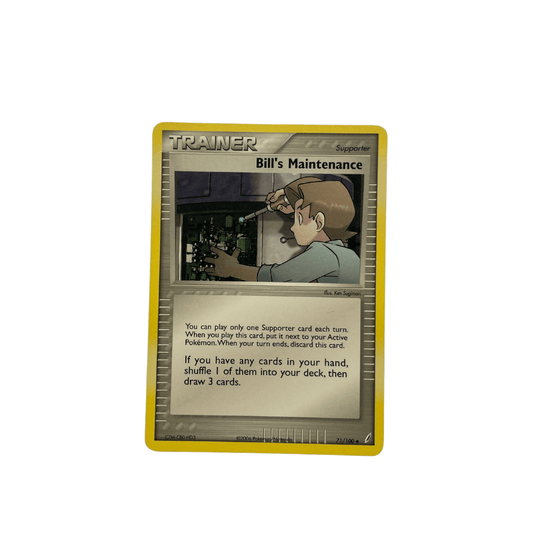 Bill's Maintenance Uncommon – EX Crystal Guardians 71/100 Pokémon card
