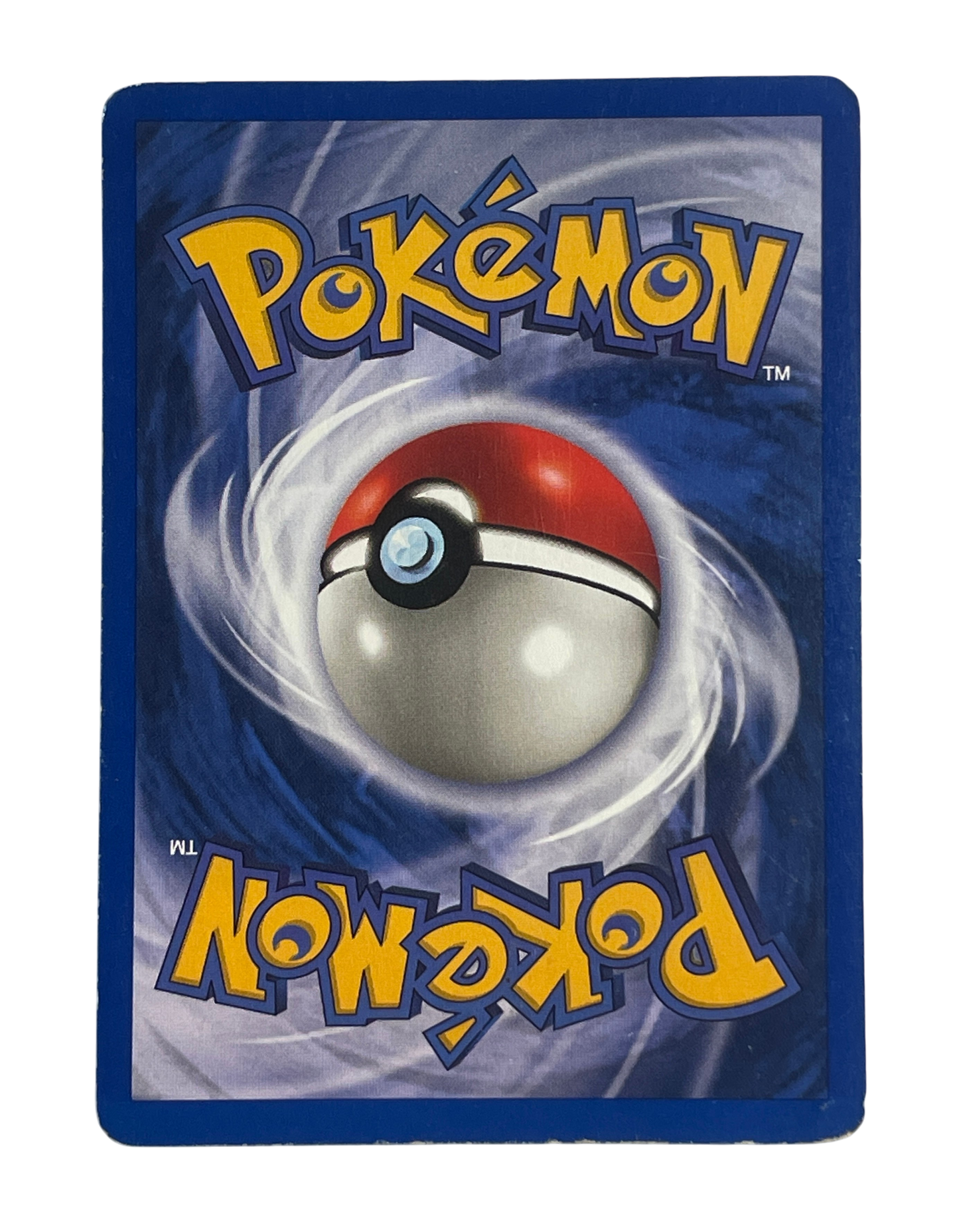 Charizard 4/102 Holo fra Pokémon Base Set – fuldt billede af kortets bagside