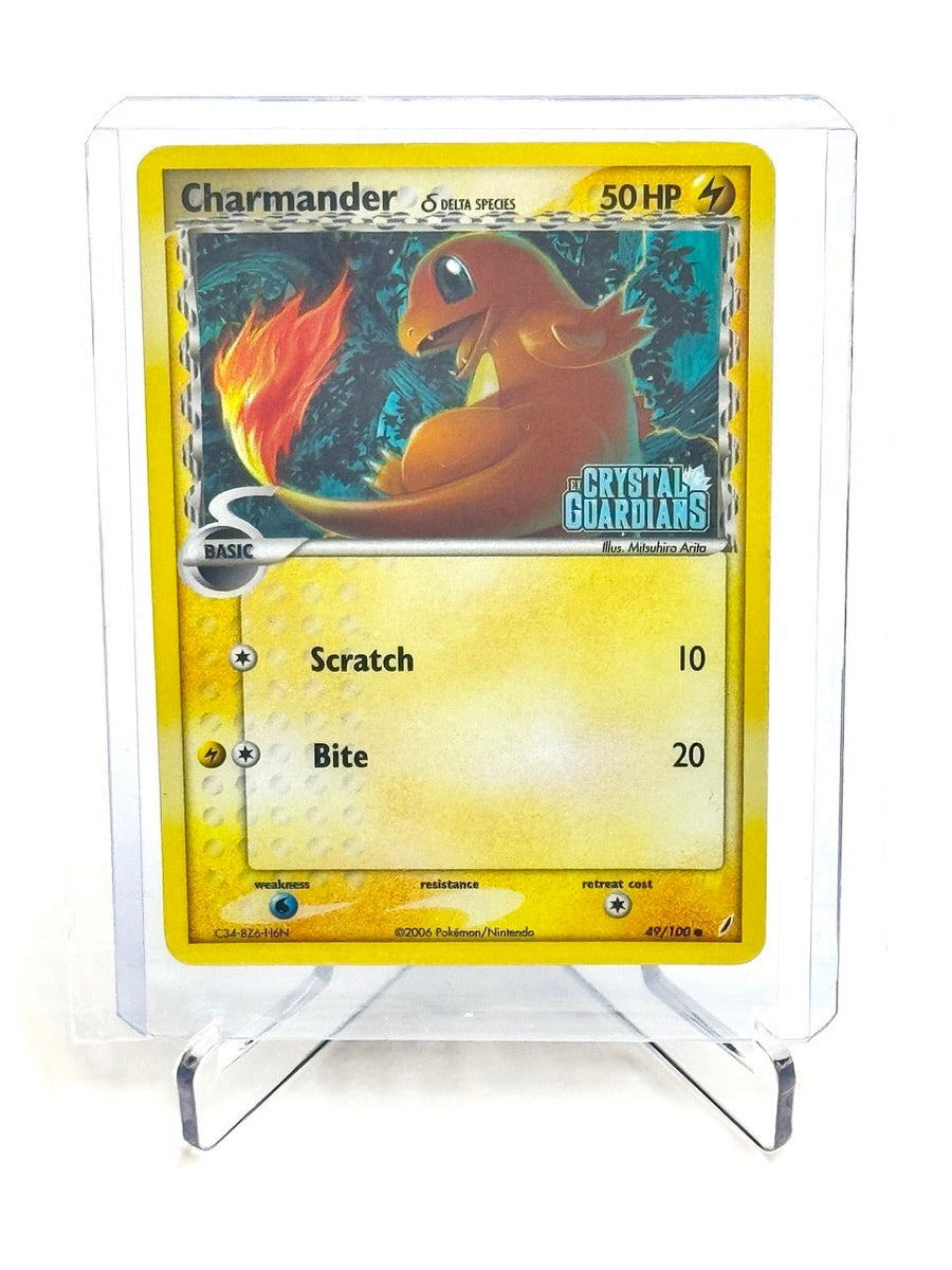 Charmander Delta Species Pokémon Kort - Crystal Guardians 49/100 - CollexyLux.dk