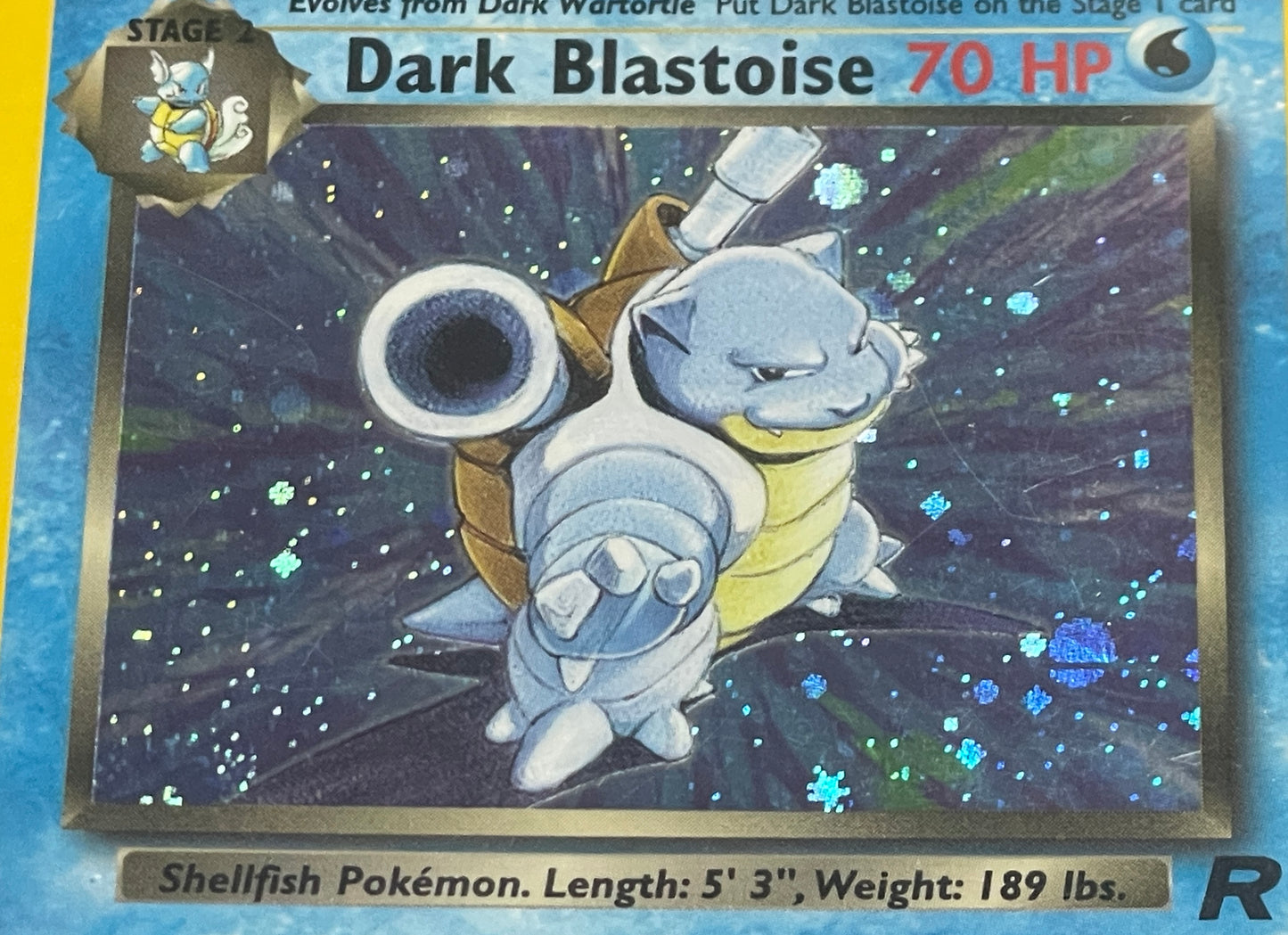 Dark Blastoise Pokémon Kort - Team Rocket Set 3/82 - Klassisk Kort - CollexyLux.dk