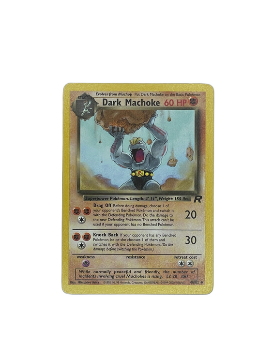 Dark Machoke Uncommon – Team Rocket 40/82 Pokemon Card