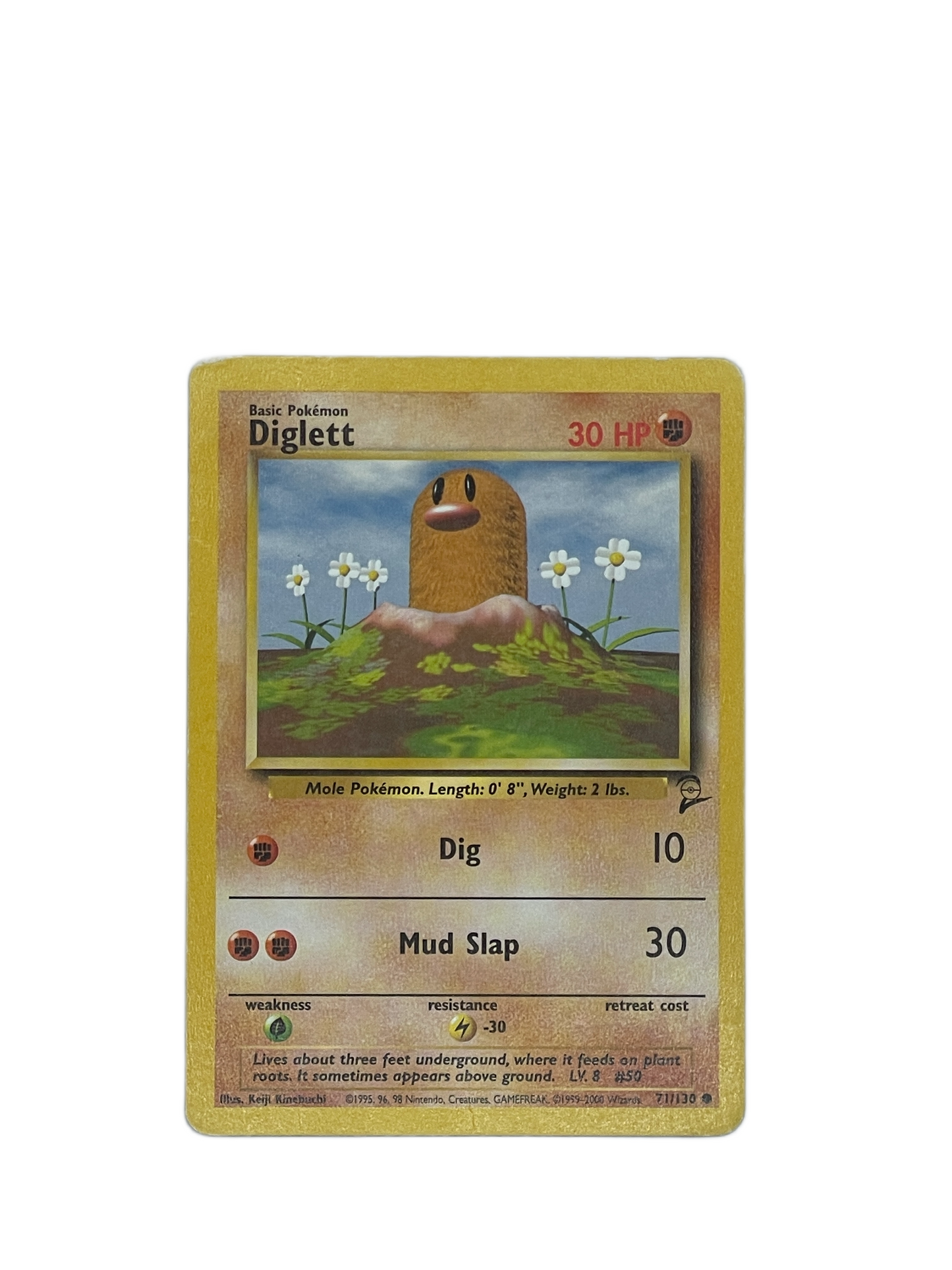 Diglett Common – Base Set 2 71/130 Pokémon kort