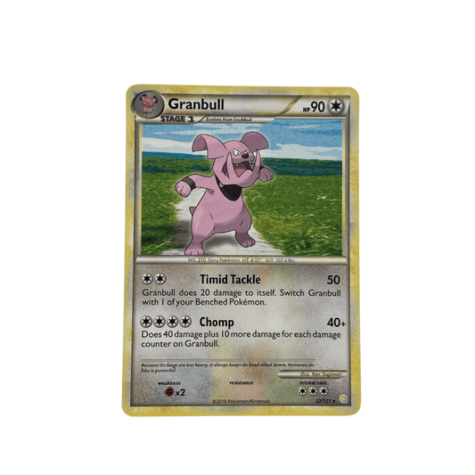 Granbull Rare – HeartGold & SoulSilver 22/123 Pokémon Card
