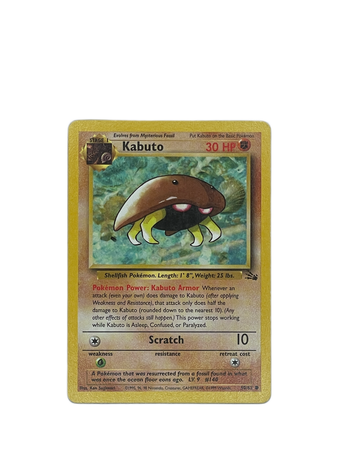 Kabuto Common – Fossil 50/62 Pokémon kort