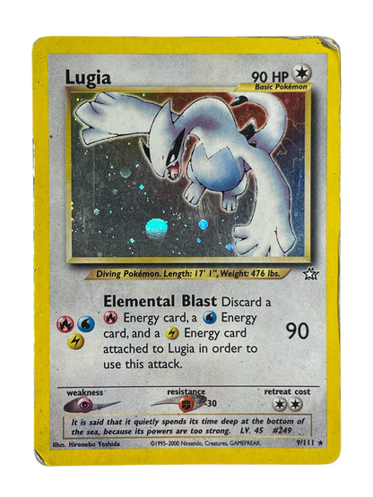 Lugia 9/111 Holo fra Pokémon Neo Genesis – fuldt billede af kortets forside