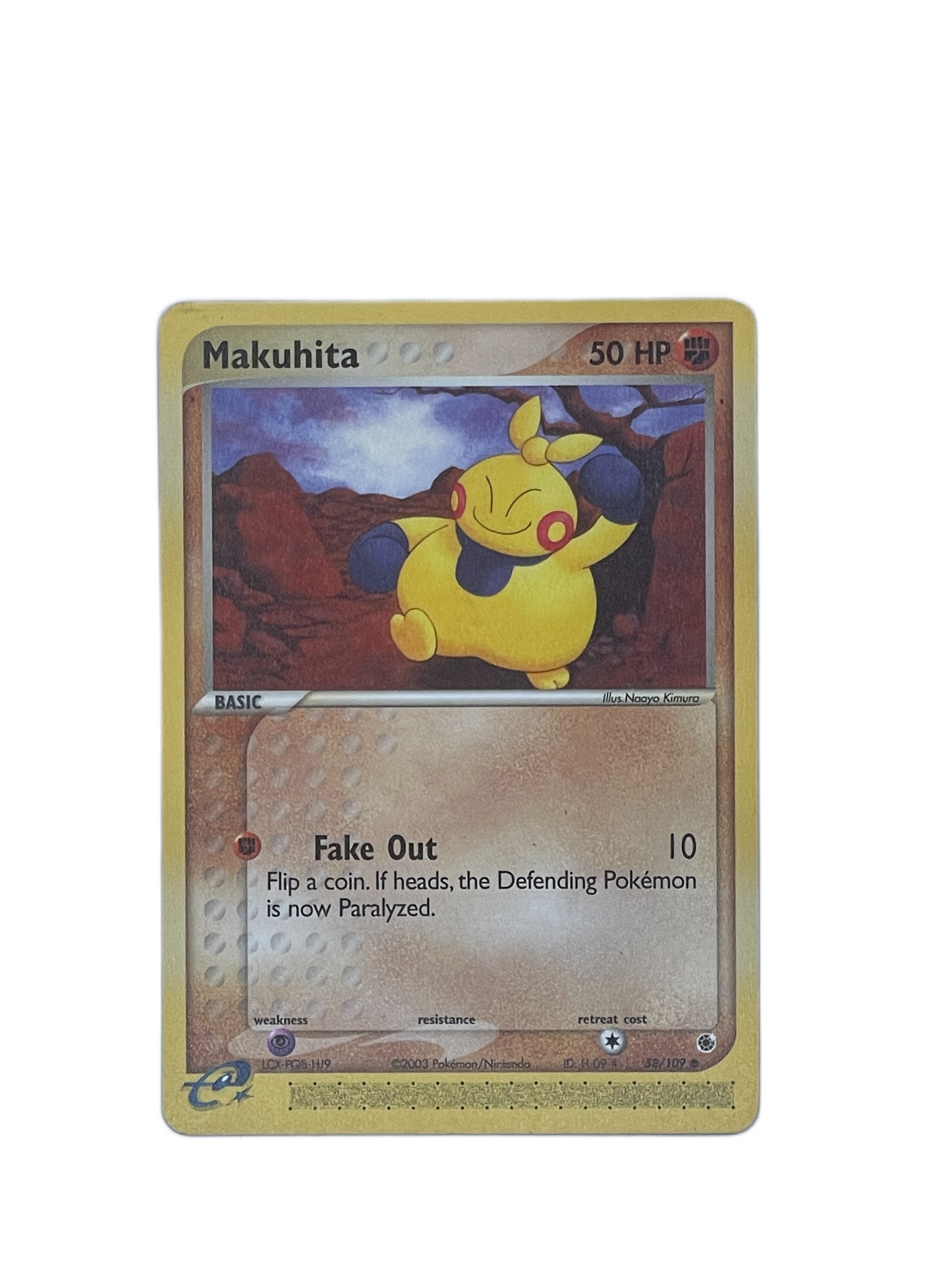 Makuhita Common – EX Ruby &amp; Sapphire 58/109 Pokémon cards