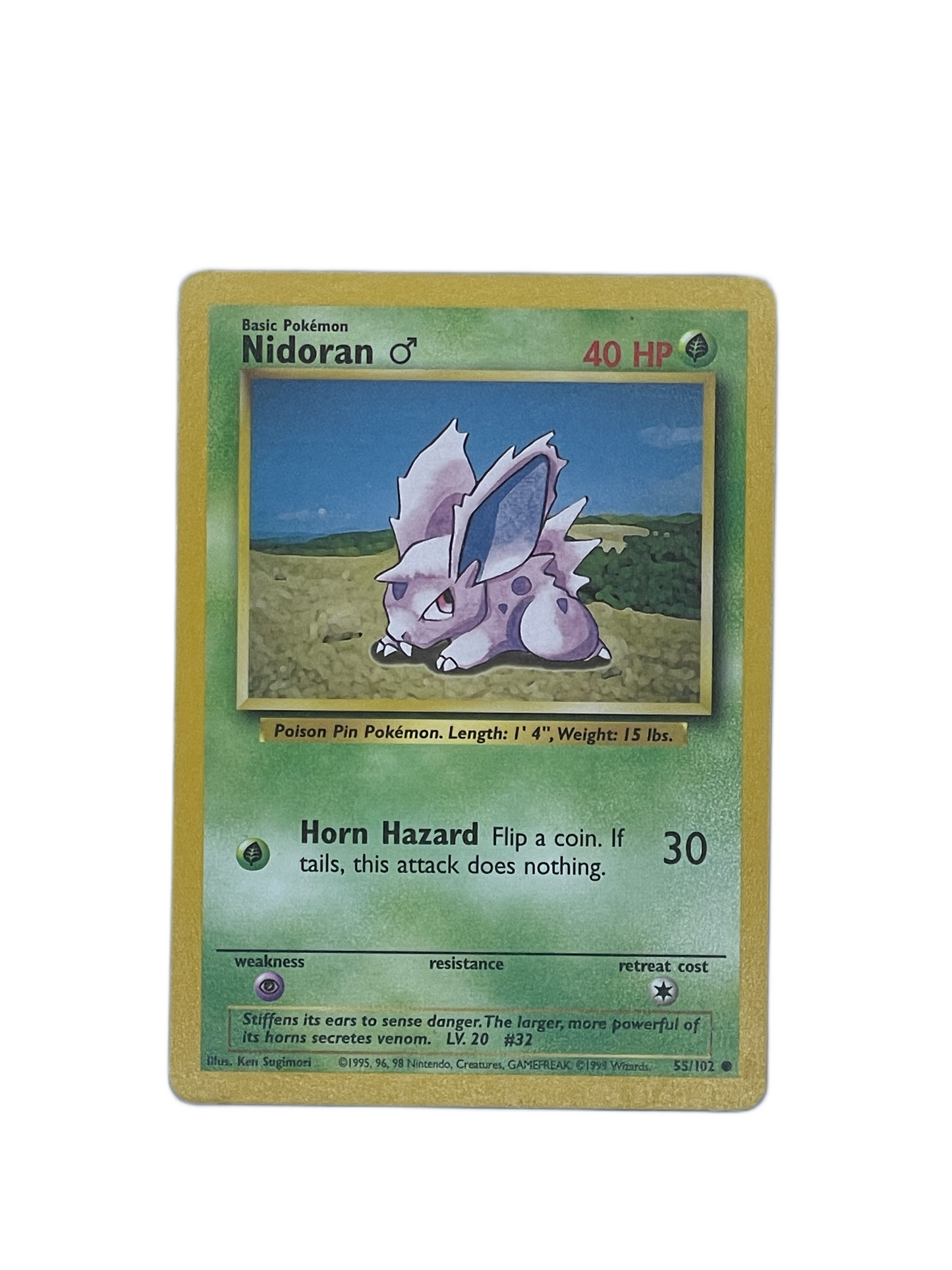 Nidoran ♂ Common – Base Set 55/102 Pokémon cards