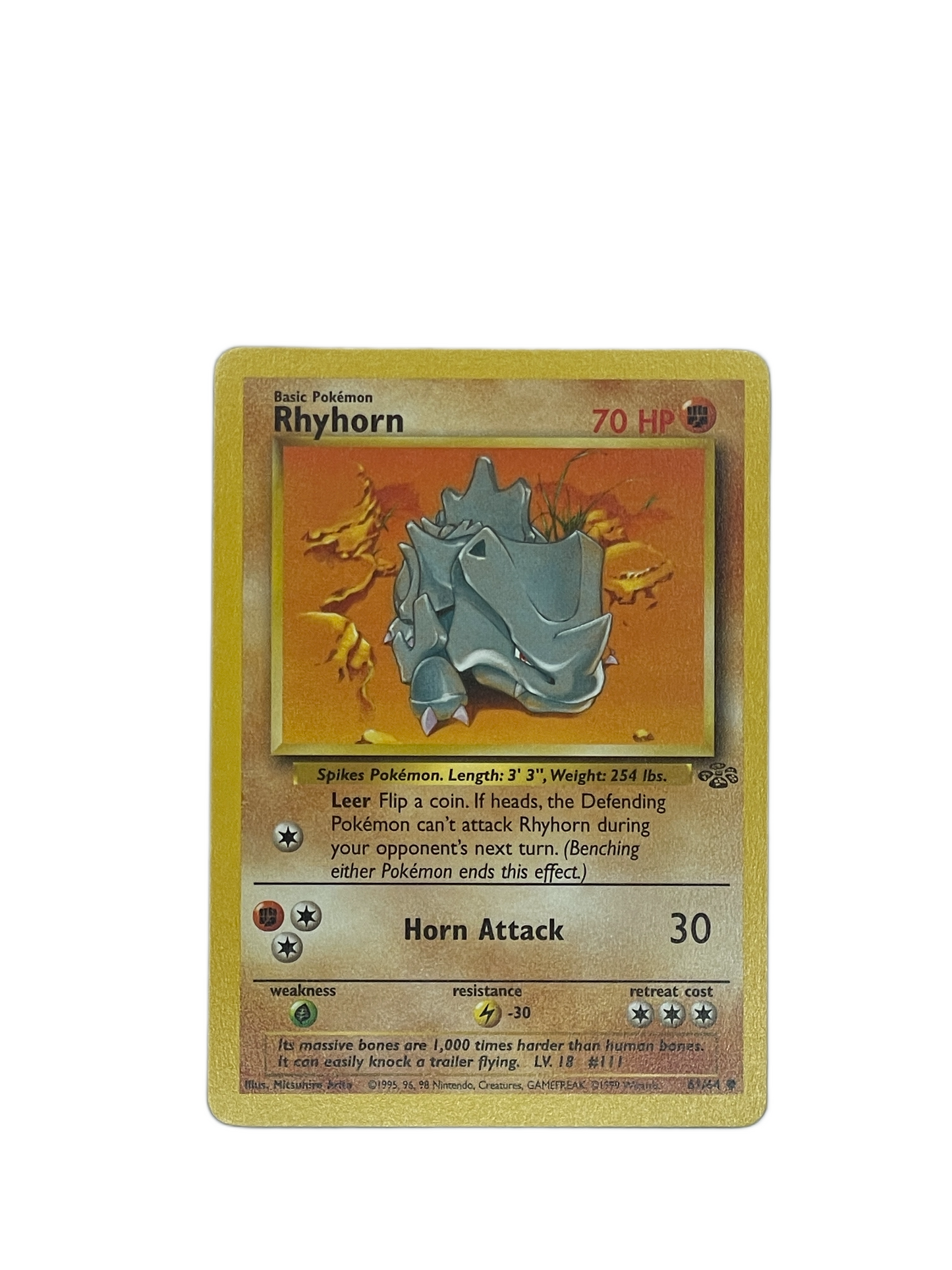 Rhyhorn Common – Jungle 61/64 Pokémon kort