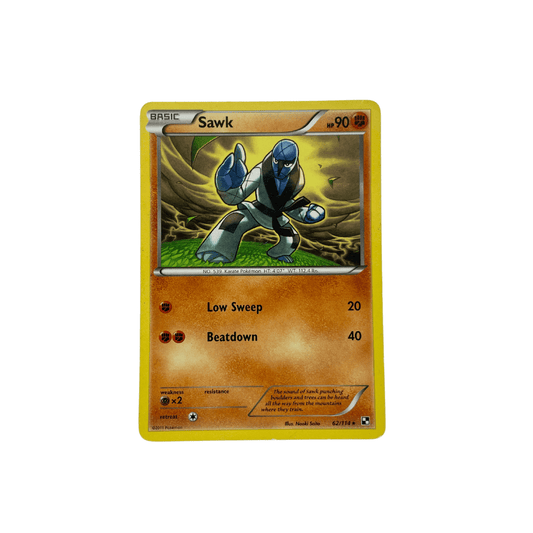 Sawk Rare – Black & White 62/114 Pokemon cards