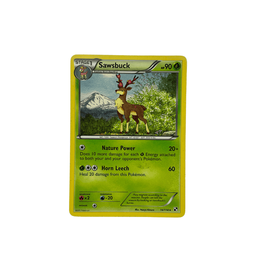 Sawsbuck Rare – Black & White 14/114 Pokemon cards