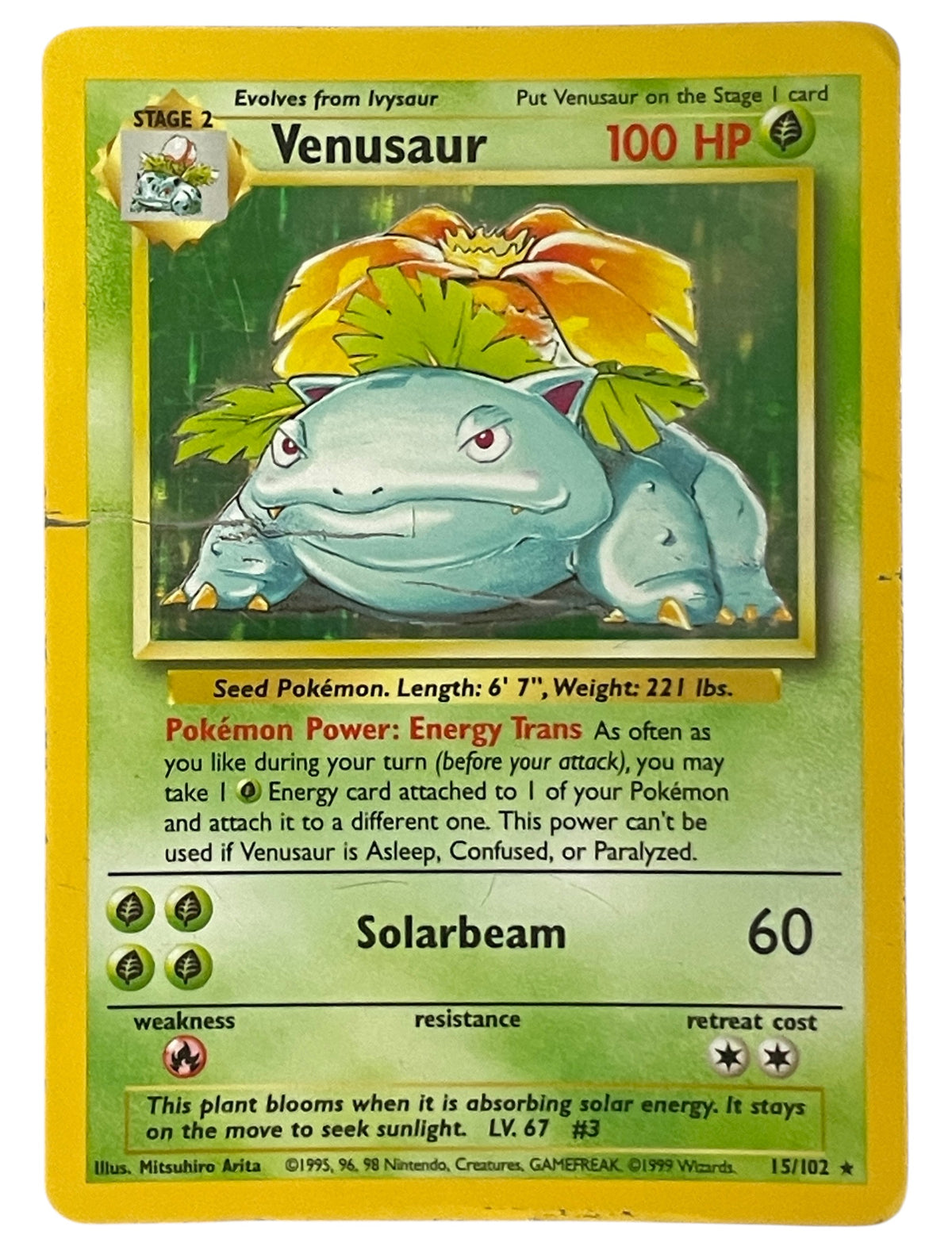 Venusaur - Base Set (Holo Rare) [BS-15]