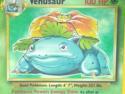 first edition venusaur pokemon card 1999 Base Set 1st #15/102 Value null Captured in a crystal Is it fake or not
