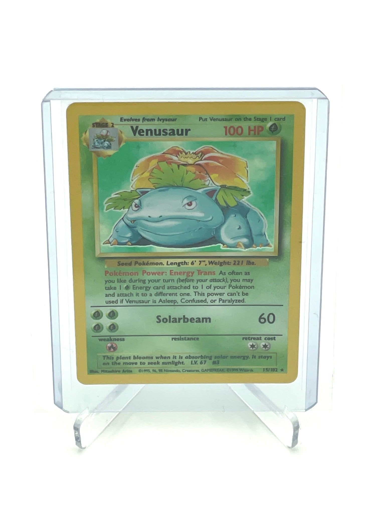 Venusaur Holo Rare 15/102 Base Set Pokémon Cards – CollexyLux
