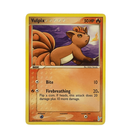 Vulpix Fixed – EX Trainer Kit Minun 7/12 Pokémon cards